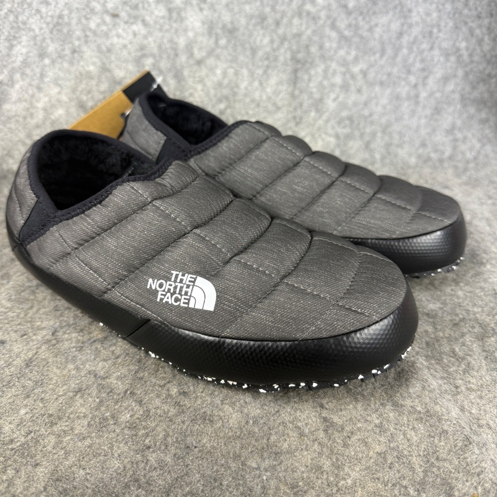 The North Face Womens ThermoBall Traction Mule V Grey Black NF0A3V1H Size 10 NEW